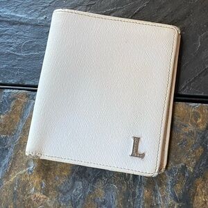 L-4: Lancaster Ladies Wallet- Diamond Accent - w/ Original Box & Authenticity WH